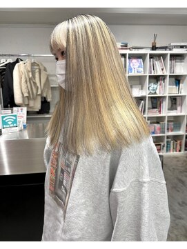 ディーカヘアーセンダイ(Di KA HAIR sendai) アンブレラカラー/抜きっぱなしブロンド/抜きっぱなしブリーチ