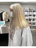 アンブレラカラー/抜きっぱなしブロンド/抜きっぱなしブリーチ