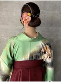 【袴着付けとタイトシニヨン】ウサミ