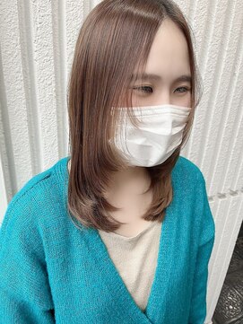 ネオリーブカップ 町田店(Neolive capu) 前髪なし * 顔まわりレイヤー【町田/韓国風/レイヤーカット】