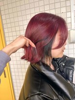 ティアム 渋谷店(Tiam shibuya)&nbsp;イメチェン/レッドブラウン/フルバング/似合わせカット