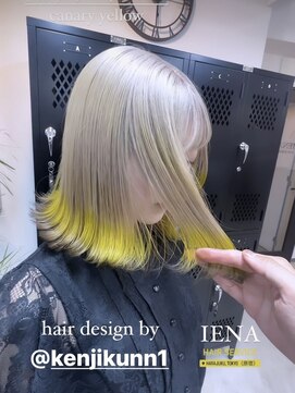 イエナ 渋谷(IENA) イエロー　デザインカラー　ブリーチカラー　エンドカラー