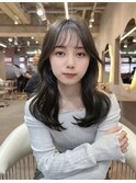 □ 韓国大宮顔周りレイヤーカットヨシンモリくびれヘア