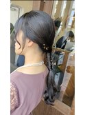 ダウンスタイルヘアセット