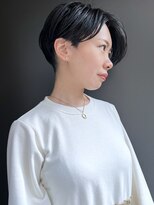 ラウンジ モリオ イケブクロ(Lounge MORIO Ikebukuro)&nbsp;【morio池袋】大人可愛い黒髪前下がりショート♪