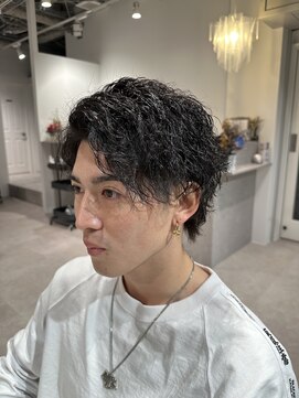 ハーツ 船橋(HEARTS) メンズに大人気！ツイストスパイラルパーマ【船橋/白髪ぼかし】