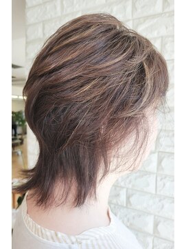 松本平太郎美容室 吉祥寺パートファイブ(PART5) ウルフ×イノアカラー×ハイライト/30代40代50代60代