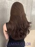 【人気No.2】イルミナカラー使用ブリーチなし透明感カラー+カット