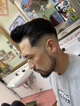 いなたいバーバー ラフポンパドール