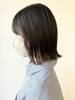 モリオフロムロンドン 松戸店(Morio from London)&nbsp;【morio松戸　アイダ】切りっぱなしボブ黒髪ボブぱつっとボブ