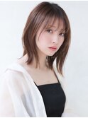 [Inity]マロンベージュ×タッセルボブ[心斎橋/髪質改善/縮毛矯正