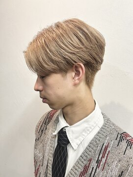 ヨハク 大阪梅田中崎町(yohaku) メンズハイトーン　ミルクティーベージュ