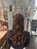 パールお飾り＋ラメスプレー無料♪ヘアセット！￥4,400