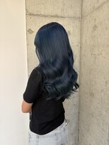 キャンバスアニュー 川崎(canvas anew.)&nbsp;ネイビーブルー　ブリーチ一回