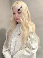 ペレ アネックス 大阪梅田茶屋町店(PELE ANNEX)&nbsp;ホワイトグレージュ/デジタルパーマ/フェザー/梅田