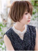斜めバング小顔前下がりマッシュボブショートA3上尾20代30代