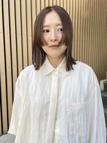 スク(SUKU)&nbsp;ぱつっとボブ×明るめブラウンカラー