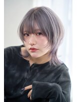 ヘアサロン ガリカ 表参道(hair salon Gallica) 【miko】似合わせシャギーレイヤーウルフ×ホワイトシルバー