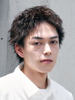 テン 心斎橋(tenn.)&nbsp;アクティブショートフェザーパーマルーズショートセンターパート