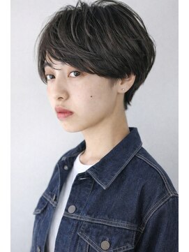 サーカス バイ ビュートリアム 青山(CIRCUS by BEAUTRIUM) 小顔 黒髪 パーマショート 暗髪 マッシュショート 前髪あり