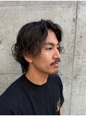 色気のあるメンズミディアムウェーブ
