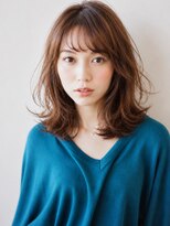 エアー 池袋(AIR)&nbsp;ひし形シルエットで小顔魅せ！大人上品なふんわりレイヤーミディ