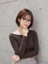 テーラヘアー 我孫子店(TELA HAIR)&nbsp;ショコラブラウン×丸みショートボブ