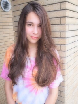 メロウ(MELLOW) 重ためLONG♪スモーキーベージュAsh3Dカラー☆