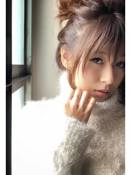 チョビー(Chobii) 小顔前髪/ヘアアレンジ/デジタルパーマ/透明感/イルミナカラー