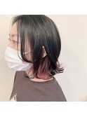 【favori 自由が丘】くすみピンク×インナーカラー