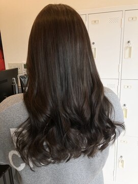 ローレン(LOREM) ロングダークグレージュ/こっくりカラー/フェミニン/大人可愛い