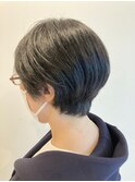 ステップボーンカット+ポイントストレート