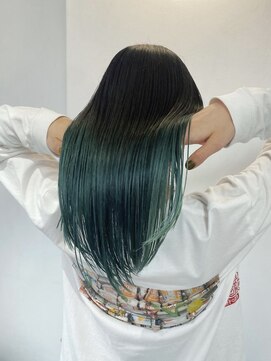 丹 #ミントカラー#恐竜カラー#グラデーション