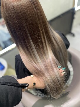 ニーナ ビューティーサロン(NINA Beauty Salon) メンテナンスで透明感#透明感カラー