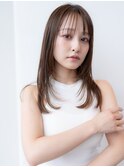20代30代大人かわいい美髪質改善レイヤーカットピンクブラウン