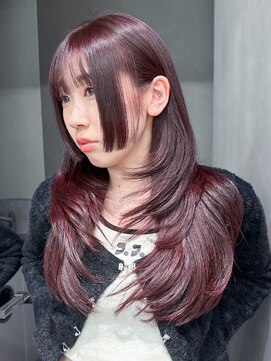 アイティーバイアルバム 藤沢店(IT by ALBUM) ベビーピンクレイヤーロングくびレイヤー美髪_ba490881