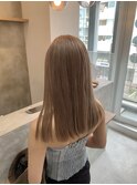 【emma小濱】透け感のあるホワイトミルクティーベージュ