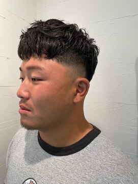 ビーバイエイトジェンツ(Bee by EIGHT GENTS) カルマパーマ/ベリーショート/ダークアッシュ/ニュアンスパーマ