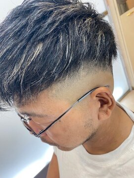 オオノ イキ堂島店(ONO) スキンフェード×メッシュスタイル