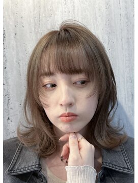 アンラヴェスト(AN LOVEST mashup hs) フェイスレイヤーミディアムハッシュカットレイヤーシャギーボブ