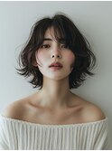 メルティカラー   似合わせカット  ウェーブミディアム 