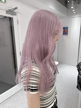 ペレ 渋谷(PELE) イメチェン/ホワイトブロンド/外ハネボブ/ワイドバング/渋谷