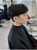 刈り上げセンターパート メンズツーブロック MOMO