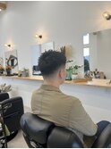 メンズベリーショートアップバングジェットモヒカンフェード