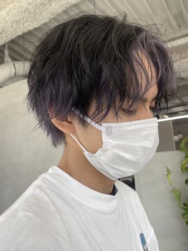 ジエクト アイロ 江坂駅前店(The Ect ilo) メンズセンターパート　フェイスフレーミング