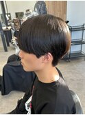 黒髪マッシュナチュラルマッシュメンズヘア韓国ツーブロック