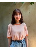 傷まない弱酸性ベルジュバンスパーマでゆるふわパーマ