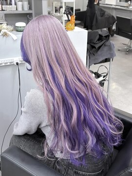 シェイロ(Cielro) ホワイトシルバー×インナーパープルラベンダー