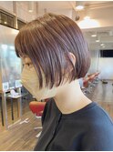 天神大名顔周りレイヤーカットミディアムボブタッセルボブ今泉