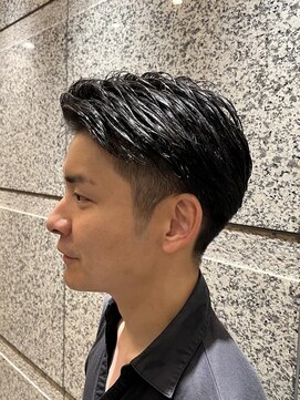 ヘアモード キクチ 銀座店 銀座　理容室　barber サイドフィッド　ツーブロスタイル